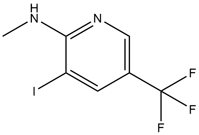 3-Iodo-N-methyl-5-(trifluoromethyl)-2-pyridinamine Structure