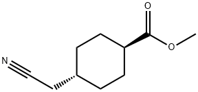 Methyl trans-4-(cyanomethyl)cyclohexanecarboxylate Structure