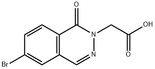 2-(6-bromo-1-oxo-1,2-dihydrophthalazin-2-yl)acetic acid Structure