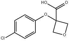 3-(4-chlorophenoxy)oxetane-3-carboxylic acid Structure