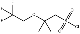 2-methyl-2-(2,2,2-trifluoroethoxy)propane-1-sulfonyl chloride Structure