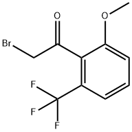 Ethanone, 2-bromo-1-[2-methoxy-6-(trifluoromethyl)phenyl]- Structure