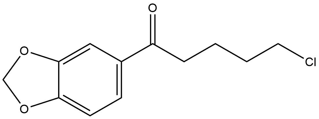 1-(1,3-Benzodioxol-5-yl)-5-chloro-1-pentanone Structure