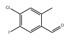 Benzaldehyde, 4-chloro-5-iodo-2-methyl- Structure