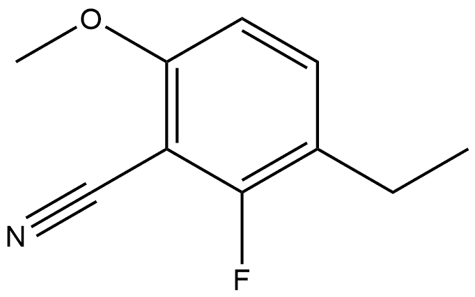 3-Ethyl-2-fluoro-6-methoxybenzonitrile Structure