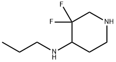 4-Piperidinamine, 3,3-difluoro-N-propyl- 구조식 이미지