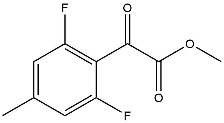 Methyl 2,6-difluoro-4-methyl-α-oxobenzeneacetate Structure