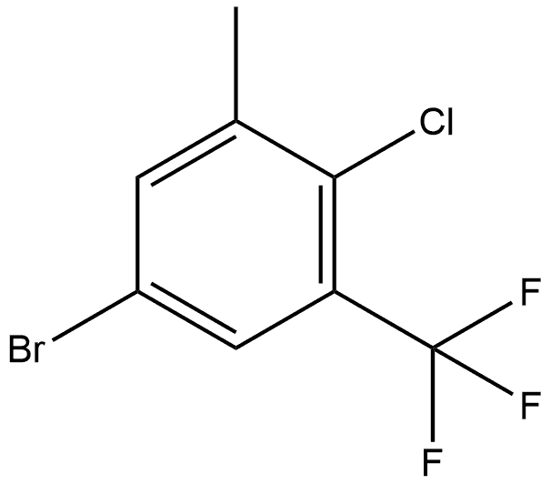 5-Bromo-2-chloro-1-methyl-3-(trifluoromethyl)benzene Structure