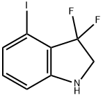 1H-Indole, 3,3-difluoro-2,3-dihydro-4-iodo- Structure