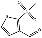 2-methanesulfonylthiophene-3-carbaldehyde 구조식 이미지