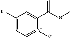 2-Pyridinecarboxylic acid, 4-bromo-, methyl ester, 1-oxide Structure