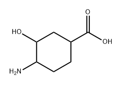 Cyclohexanecarboxylic acid, 4-amino-3-hydroxy- Structure