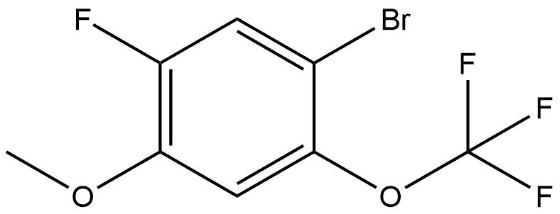 1-Bromo-5-fluoro-4-methoxy-2-(trifluoromethoxy)benzene Structure