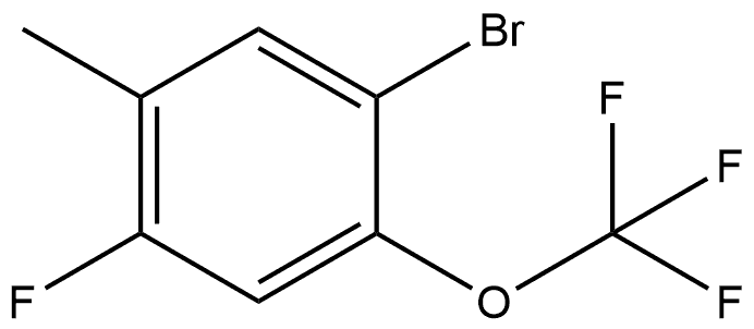 1-Bromo-4-fluoro-5-methyl-2-(trifluoromethoxy)benzene Structure