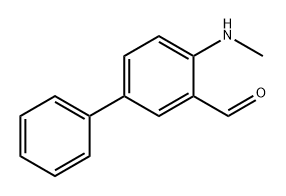 [1,1'-Biphenyl]-3-carboxaldehyde, 4-(methylamino)- Structure