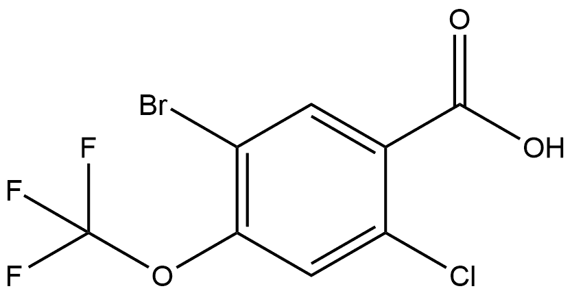 5-bromo-2-chloro-4-(trifluoromethoxy)benzoic acid Structure