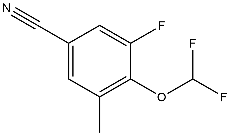 4-(Difluoromethoxy)-3-fluoro-5-methylbenzonitrile Structure