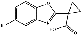 1-(5-Bromo-1,3-benzoxazol-2-yl)cyclopropane-1-carboxylic acid Structure