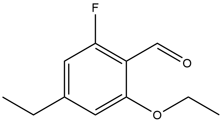 2-ethoxy-4-ethyl-6-fluorobenzaldehyde Structure