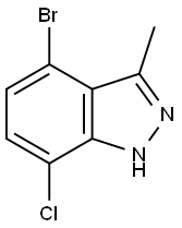 4-Bromo-7-chloro-3-methyl-1H-indazole Structure