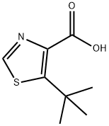 4-Thiazolecarboxylic acid, 5-(1,1-dimethylethyl)- Structure