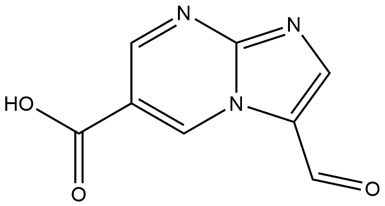 3-formylimidazo[1,2-a]pyrimidine-6-carboxylic acid Structure