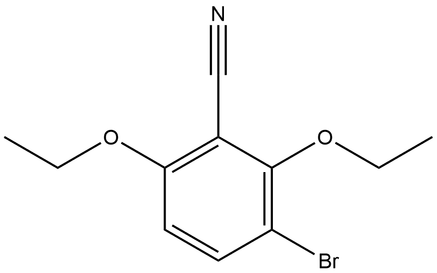 3-Bromo-2,6-diethoxybenzonitrile Structure