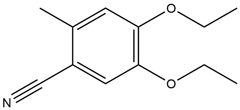 4,5-Diethoxy-2-methylbenzonitrile Structure