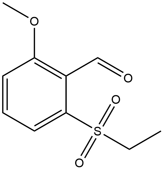 2-(Ethylsulfonyl)-6-methoxybenzaldehyde Structure