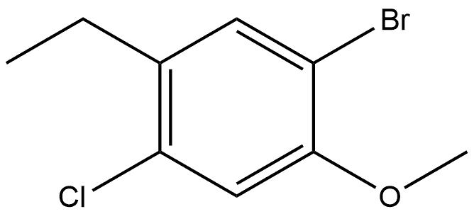 1-Bromo-4-chloro-5-ethyl-2-methoxybenzene 구조식 이미지