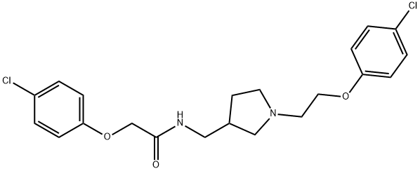 2-(4-Chlorophenoxy)-N-[[1-[2-(4-chlorophenoxy)ethyl]pyrrolidin-3-yl]methyl]acetamide Structure