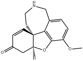 6H-Benzofuro[3a,3,2-ef][2]benzazepin-6-one, 4a,5,9,10,11,12-hexahydro-3-methoxy-, (4aS,8aS)- Structure