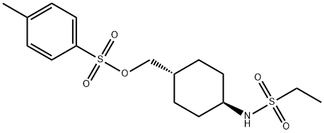 Ethanesulfonamide, N-[trans-4-[[[(4-methylphenyl)sulfonyl]oxy]methyl]cyclohexyl]- Structure