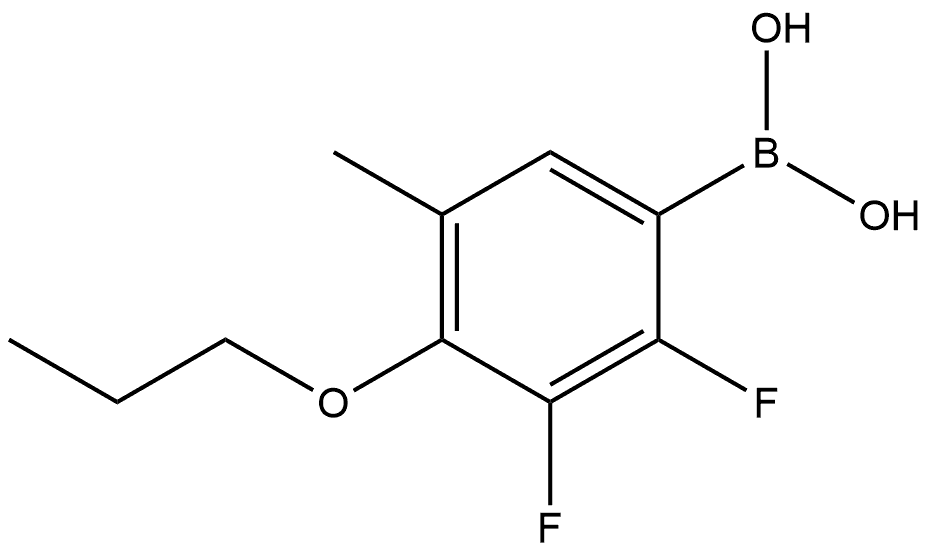 B-(2,3-Difluoro-5-methyl-4-propoxyphenyl)boronic acid Structure