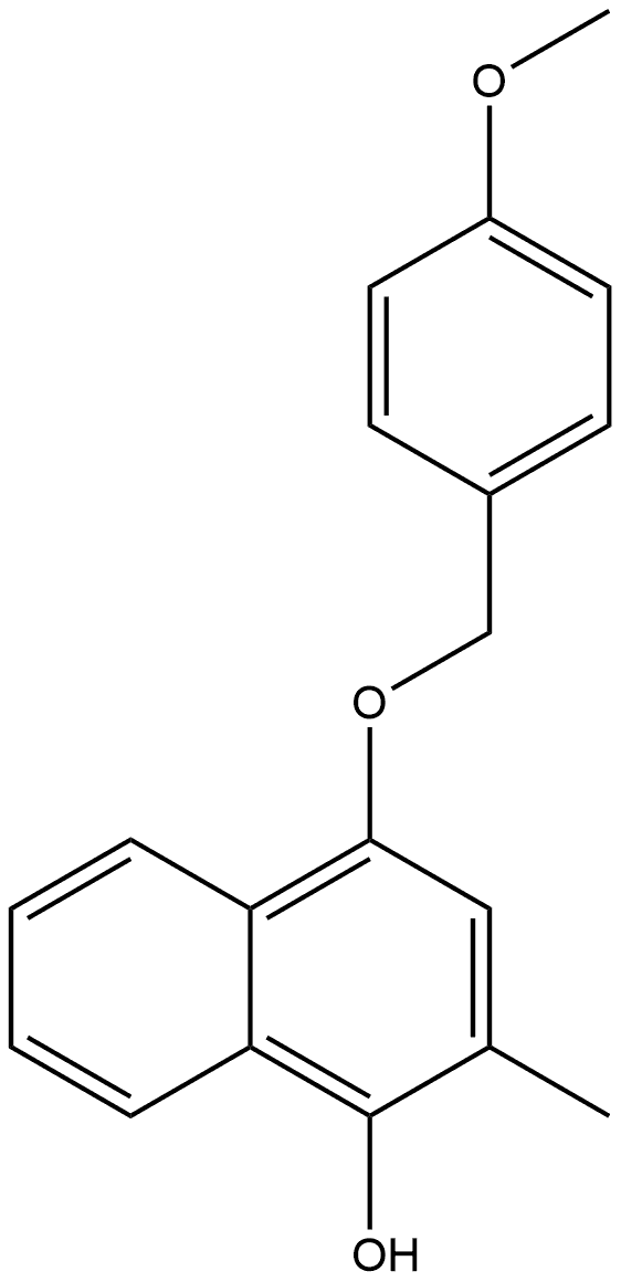 4-[(4-Methoxyphenyl)methoxy]-2-methyl-1-naphthalenol Structure