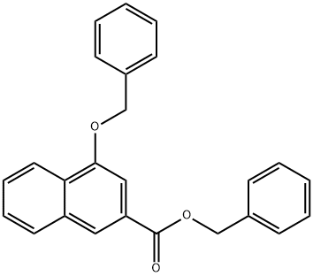 benzyl 4-(benzyloxy)naphthalene-2-carboxylate Structure