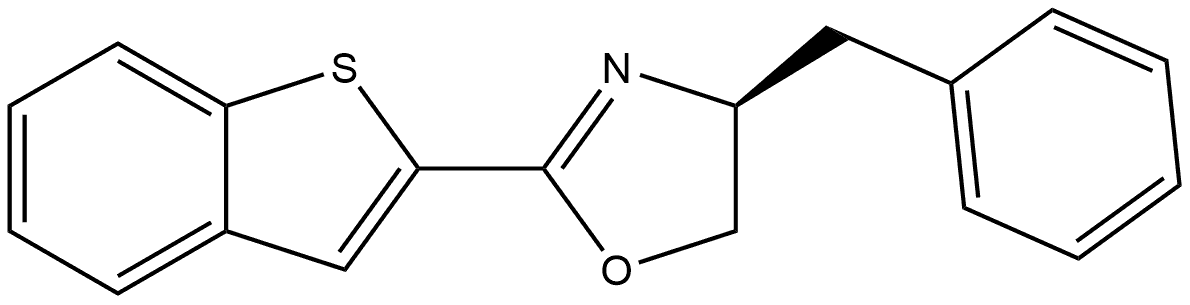 (S)-2-(Benzo[b]thiophen-2-yl)-4-benzyl-4,5-dihydrooxazole Structure