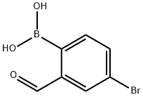 4-Bromo-2-formylphenylboronic acid Structure