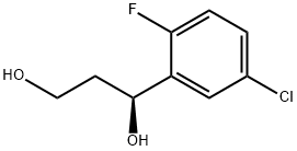 (S)-1-(5-chloro-2-fluorophenyl)propane-1,3-diol Structure