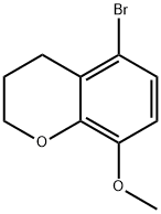 2H-1-Benzopyran, 5-bromo-3,4-dihydro-8-methoxy- 구조식 이미지