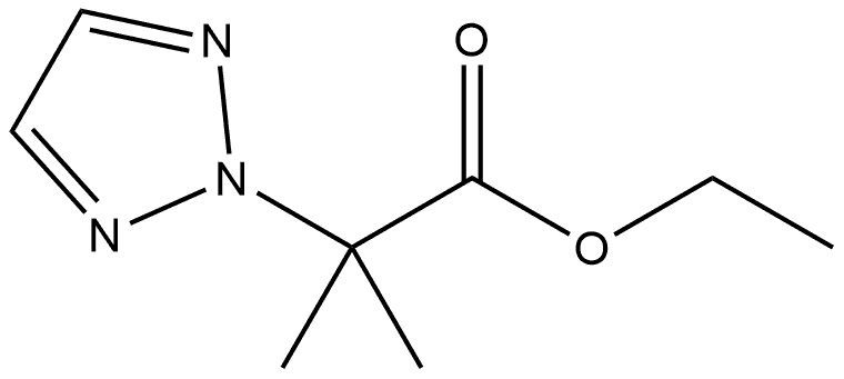 Ethyl α,α-dimethyl-2H-1,2,3-triazole-2-acetate 구조식 이미지