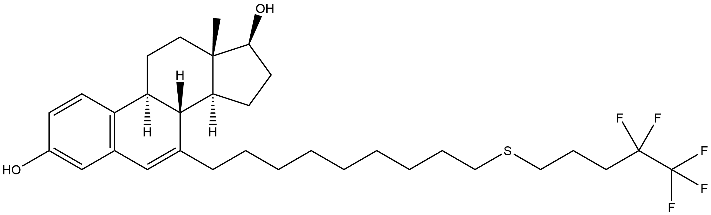 S-Deoxo-delta-6, 7-Fulvestrant Structure