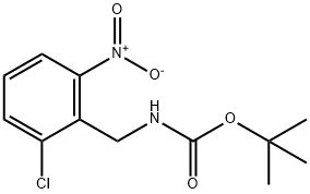 (2-Chloro-6-nitro-benzyl)-carbamic acid tert-butyl ester Structure