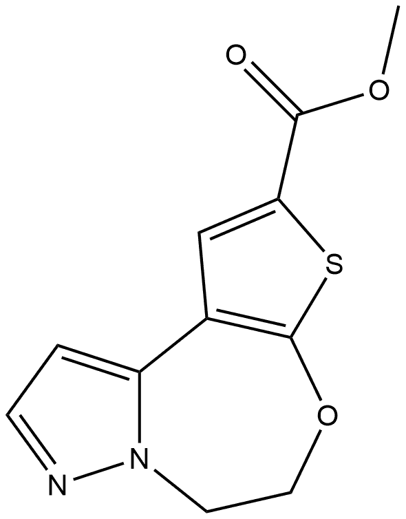 methyl 9-oxa-11-thia-5,6-diazatricyclo[8.3.0.02,6]trideca-1(10),2,4,12-tetraene-12-carboxylate Structure