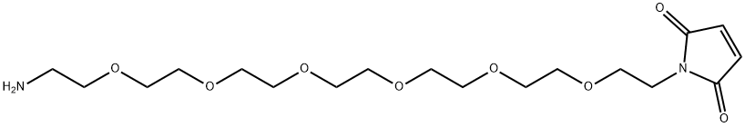 Mal-PEG6-amine TFA salt Structure