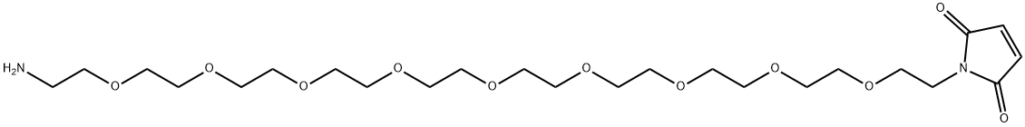 Mal-PEG9-amine TFA salt Structure