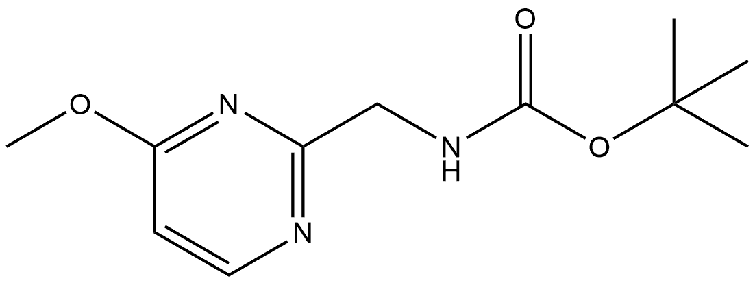 1,1-Dimethylethyl N-[(4-methoxy-2-pyrimidinyl)methyl]carbamate Structure