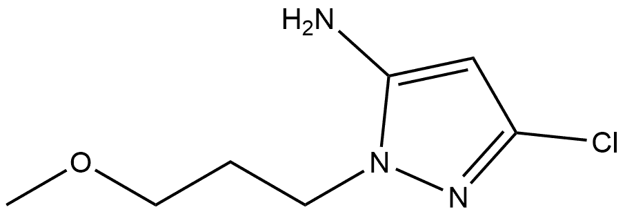 5-chloro-2-(3-methoxypropyl)pyrazol-3-amine Structure