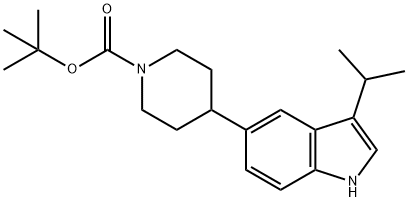 tert-butyl 4-(3-isopropyl-1H-indol-5-yl)piperidine-1-carboxylate Structure