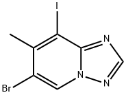 [1,2,4]Triazolo[1,5-a]pyridine, 6-bromo-8-iodo-7-methyl- Structure